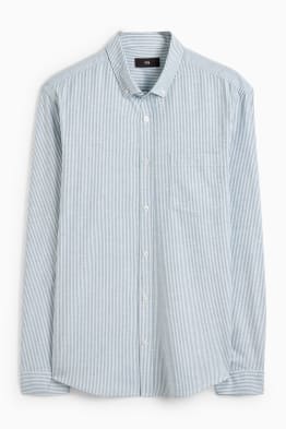 Oxfordská košile - regular fit - button-down - pruhovaná