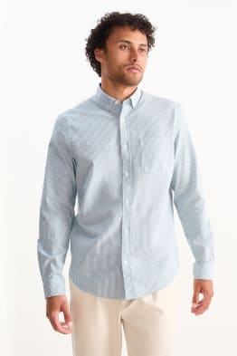 Oxfordská košile - regular fit - button-down - pruhovaná