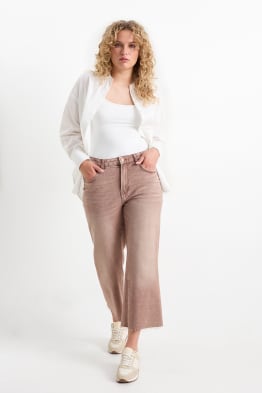 Wide leg jeans - mid waist