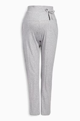 Pantalon de pyjama de grossesse - à pois - smocké
