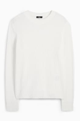 Pullover - finition côtelée