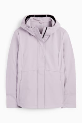 Kurtka softshell z kapturem - wodoodporna - 4 Way Stretch