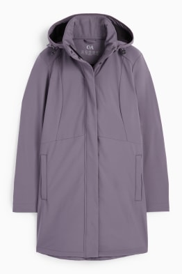 Płaszcz softshell z kapturem - wodoodporny - 4 Way Stretch