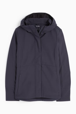 Kurtka softshell z kapturem - wodoodporna - 4 Way Stretch