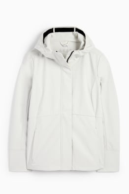 Kurtka softshell z kapturem - wodoodporna - 4 Way Stretch