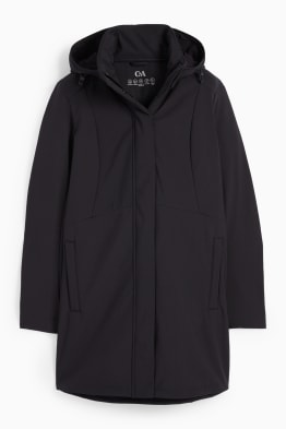 Płaszcz softshell z kapturem - wodoodporny - 4 Way Stretch