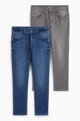 Confezione da 2 - slim jeans - vita molto ampia