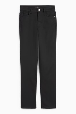 Spodnie materiałowe - wysoki stan - slim fit