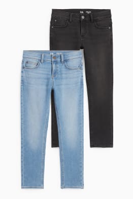 Confezione da 2 - slim jeans - vita molto ampia