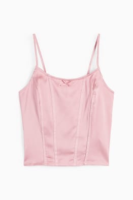 Satynowy top