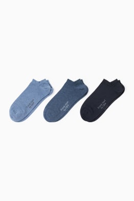 Set van 3 paar - sneakersokken - aloë vera