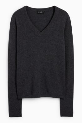 Pullover en cachemire avec encolure en V