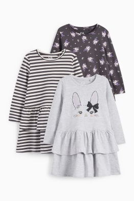 Paquet de 3 - unicorn i i conill - vestit