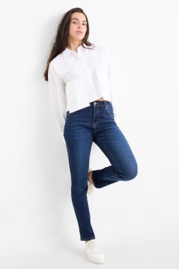 Slim jeans - mid waist - shaping jeans - LYCRA®