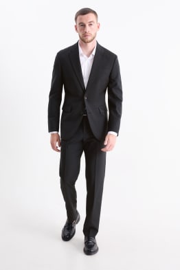 Pantalón de vestir - colección modular - regular fit - Flex - mezcla de lana