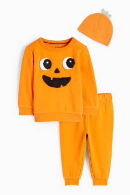 Citrouille - tenue d’Halloween pour bébé - 3 pièces