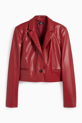 Blazer - regular fit - similpelle