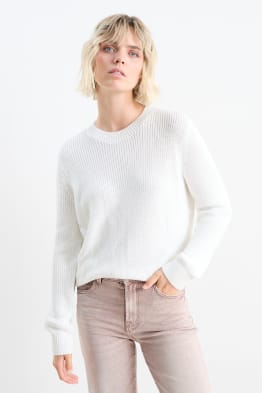 Pullover - finition côtelée