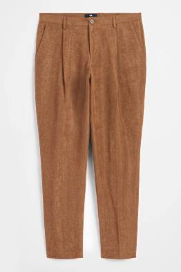 Pantalón de vestir - colección modular - slim fit - con textura
