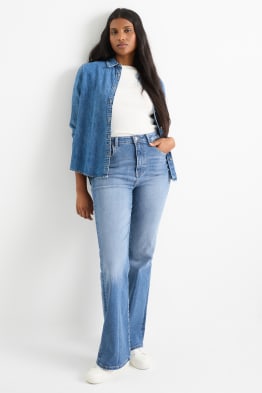 Flared jeans - high waist - LYCRA®
