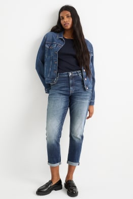 Boyfriend Jeans - Mid Waist - LYCRA®