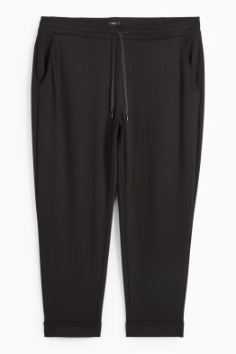 Pantaloni di stoffa - vita media - tapered fit