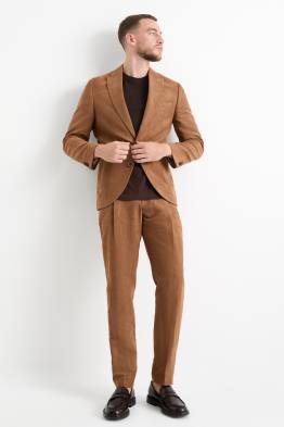Pantalón de vestir - colección modular - slim fit - con textura