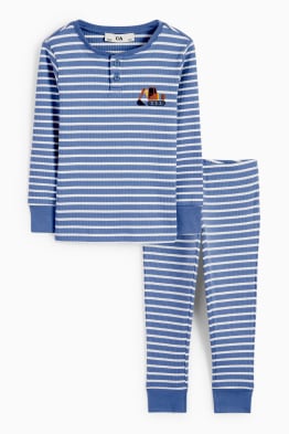 Bagger - Pyjama - gerippt - 2 teilig - gestreift