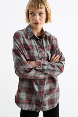 Geruite blouse in top kwaliteit online kopen C A Online Shop