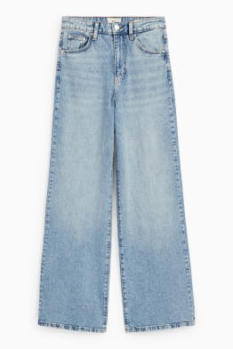 Wide Leg Jeans - High Waist