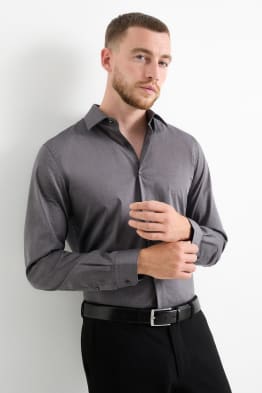 Chemise - slim fit - col kent - facile à repasser