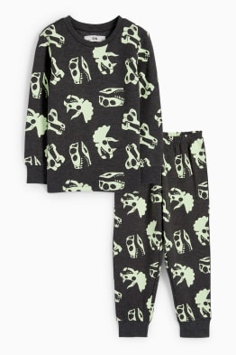 Halloween - Dino - Pyjama - 2 teilig - Glow in the dark