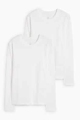 Confezione da 2 - maglia a maniche lunghe basic