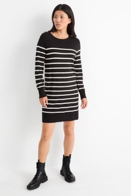 Vestito in maglia - a righe