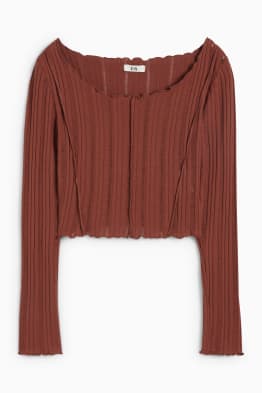 Crop Langarmshirt