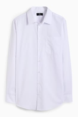 Camicia business - regular fit - collo all'italiana