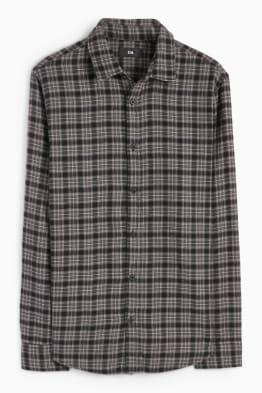 Overhemd - regular fit - kent - geruit