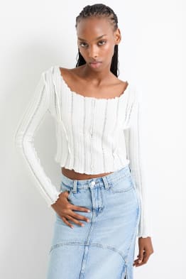 Crop Langarmshirt