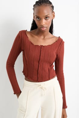 Crop Langarmshirt