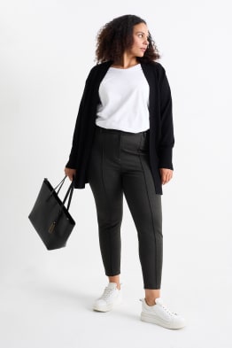 Broek van jersey - high waist - skinny fit