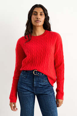 Find your perfect cashmere pullover here C A online shop