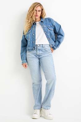 Vintage straight jeans - talie înaltă
