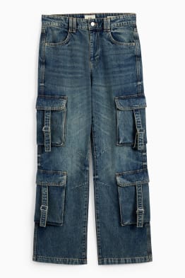 Jean cargo - low waist - relaxed fit