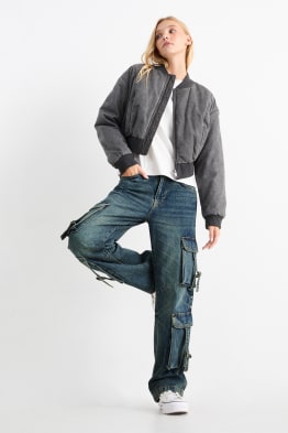 Jean cargo - low waist - relaxed fit