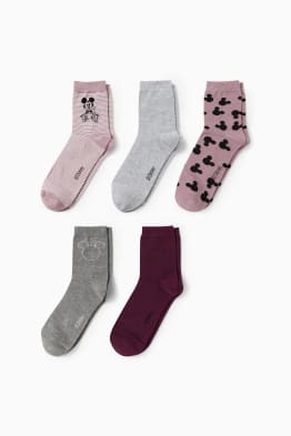 Lot de 5 paires - Mickey Mouse - chaussettes à motif