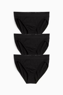 Multipack 3er - Slip - seamless - geblümt