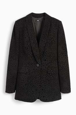 Blazer lungo - relaxed fit - stampa leopardata