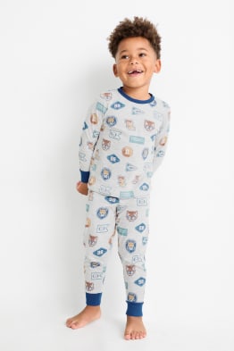 Multipack 2er - Löwe und Tiger - Pyjama - 4 teilig