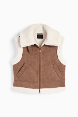 Veste imitation mouton - synthétique