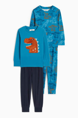 Multipack 2 buc. - dinozaur - pijama de fleece - 4 piese